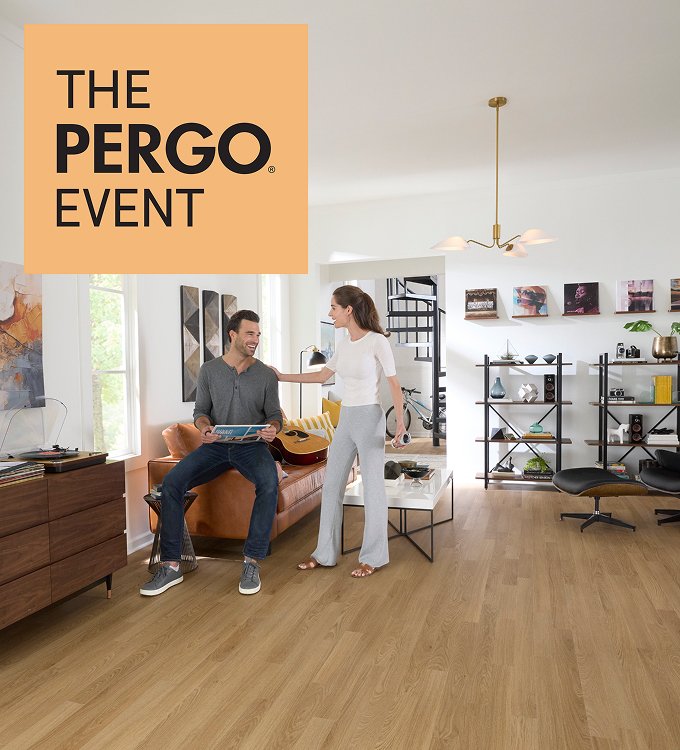 A music room with Pergo flooring